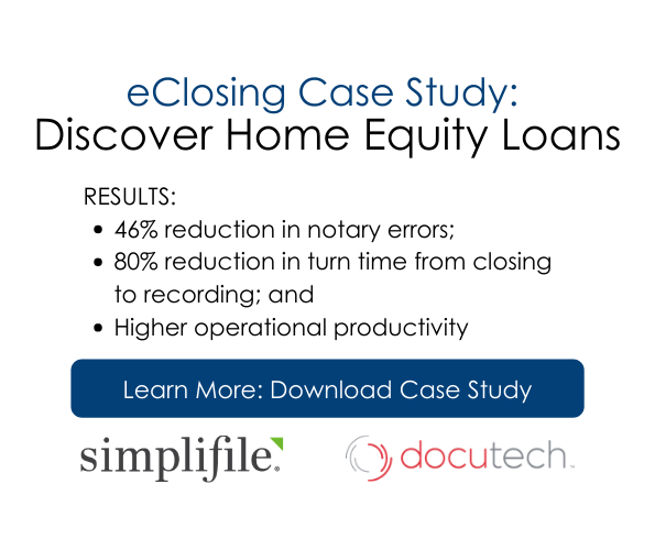Case Study Discover and Docutech Bringing the eMortgage Experience to